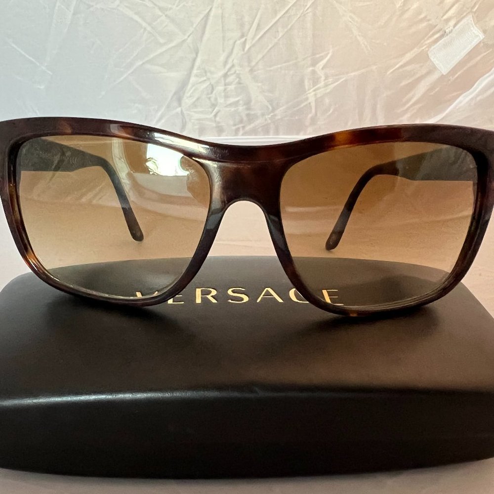 Versace 4179  108/51 Dark Havana / Brown Gradient Tortoise Sunglasses